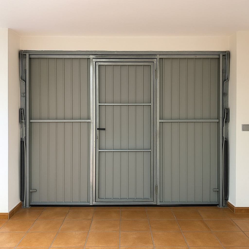 Puerta automática de garaje instalada en Alicante